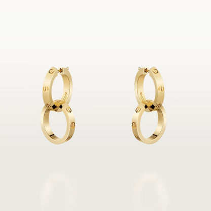 [LORA] LOVE 3.3MM DANGLE EARRINGS