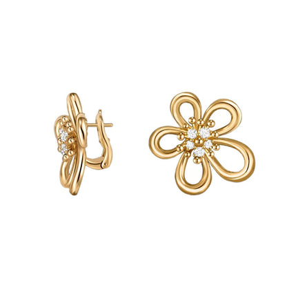 [LORA] FLOWERLACE EARRING 5 DIAMONDS