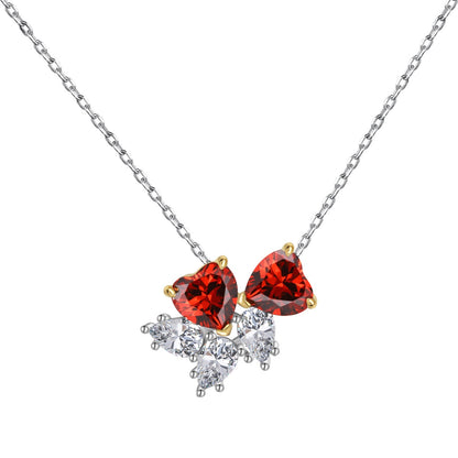 [LORA]Dainty Red Heart Necklace
