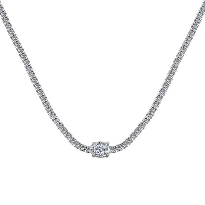 [LORA]1.0 Carat Shining Oval Cut Necklace