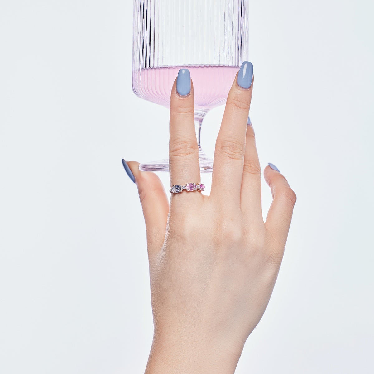 [LORA]Unique Colorful Emerald Cut Party Ring