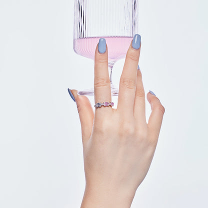 [LORA]Unique Colorful Emerald Cut Party Ring