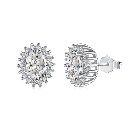 [LORA]Delicate Radiant Oval Cut Daily Earrings