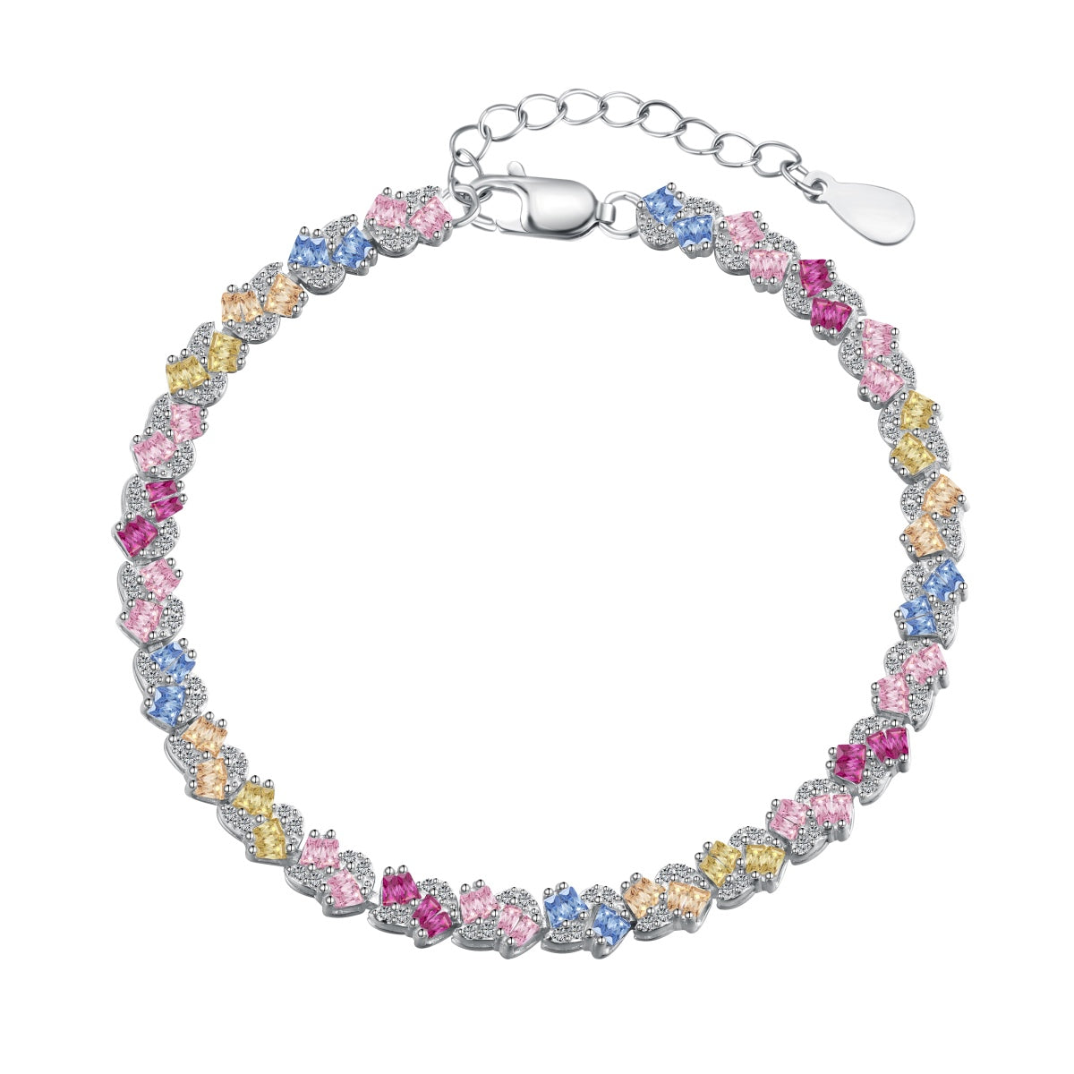 [LORA]Ornate Colorful Flower Shape Party Bracelet
