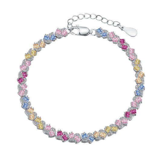 [LORA]Ornate Colorful Flower Shape Party Bracelet