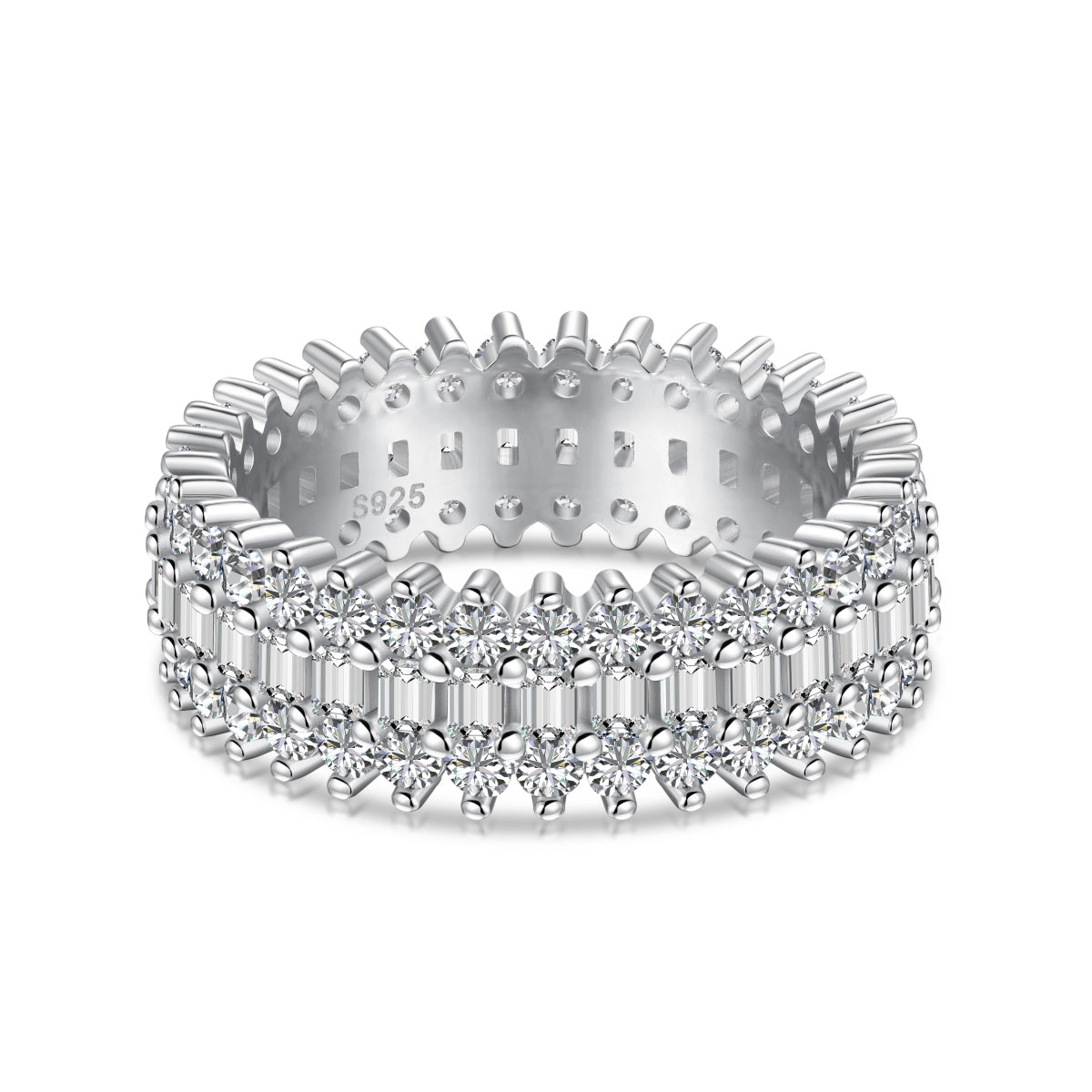 [LORA]Ornate Colorful Radiant Cut Daily Ring