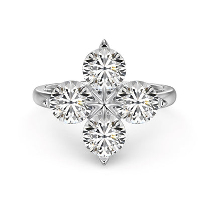 [LORA]Four-Leaf Clover Eight-Pointed Star Ring