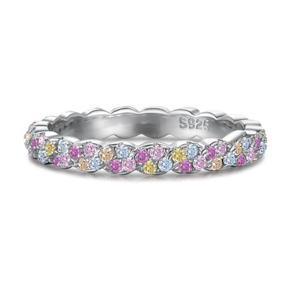 [LORA]Dainty Ebullient Round Cut Daily Ring