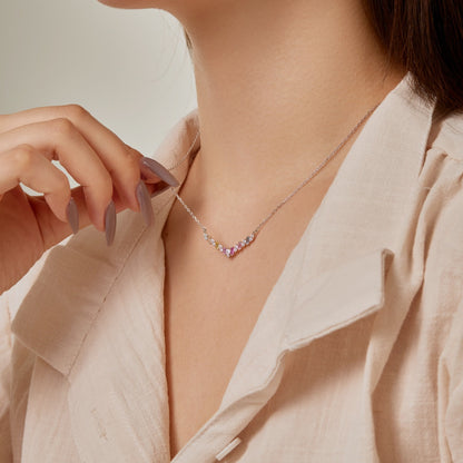 [LORA]Dazzling Rainbow Necklace