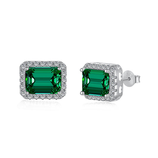 [LORA]Luxurious Dainty Emerald Cut Banquet Earrings