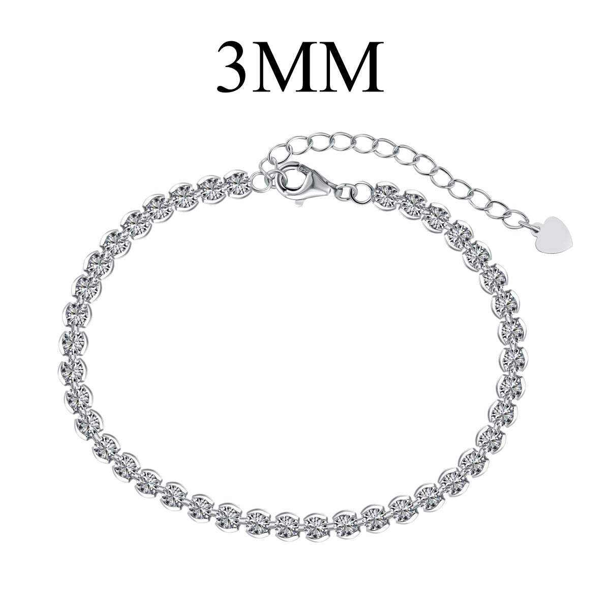[LORA]Ornate  Sparkling Round Cut Daily Bracelet