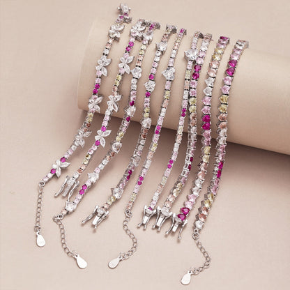 [LORA]Ornate Colorful Butterfly Shape Round Cut Daily Bracelet