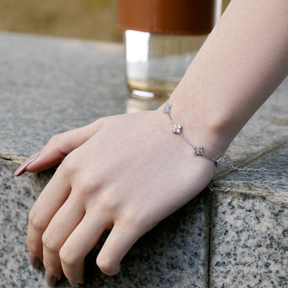 [LORA]Four-Leaf Clover Hollow Butterfly Bracelet