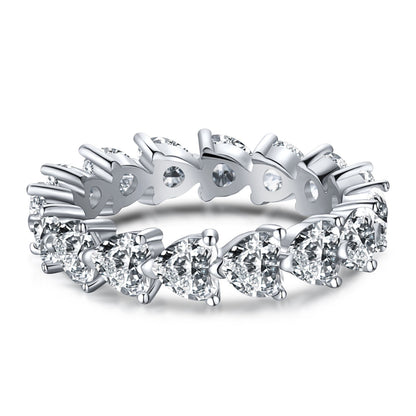 [LORA]0.25 Carat Radiant Romance Heart Cut Lover Ring