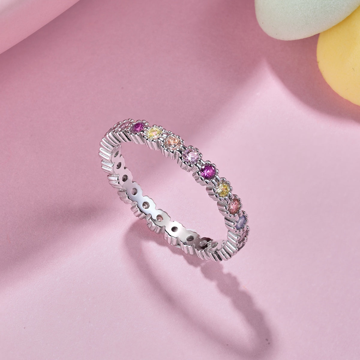 [LORA]Exquisite Colorful Round Cut Party Ring