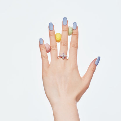 [LORA]Luxurious Colorful Flower Shape Banquet Ring