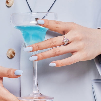 [LORA]Luxurious Colorful Flower Shape Banquet Ring