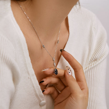 [LORA]Dazzling Pear Cut Necklace