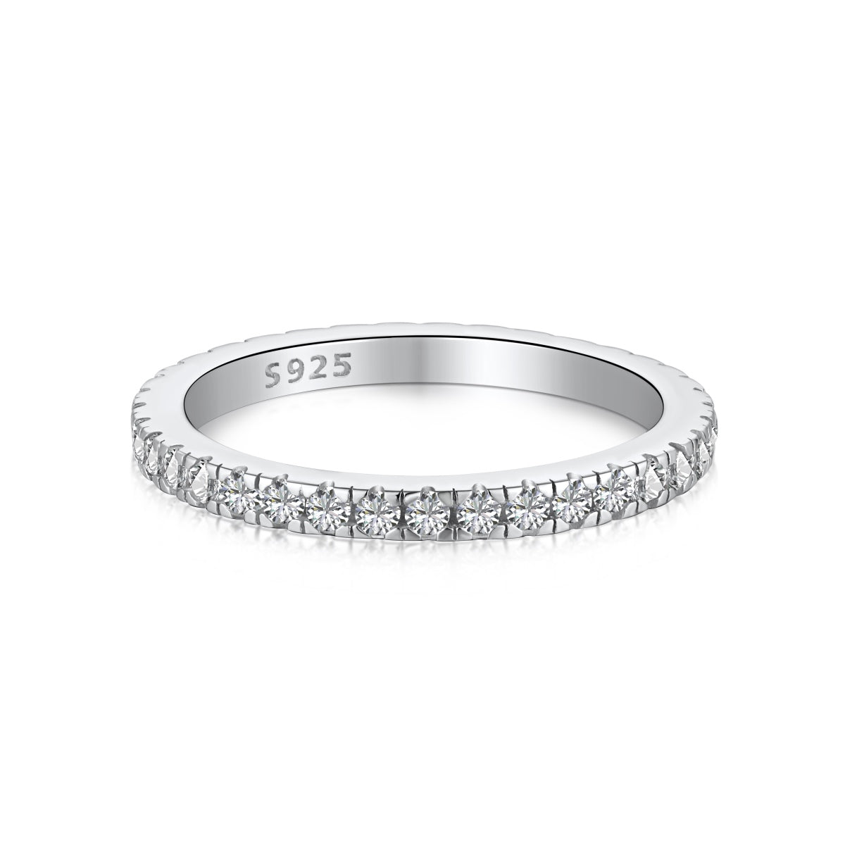 [LORA]Delicate Sparkling Round Cut Daily Ring