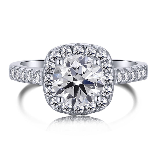 [LORA]Dazzling Resplendent Round Cut Wedding Ring