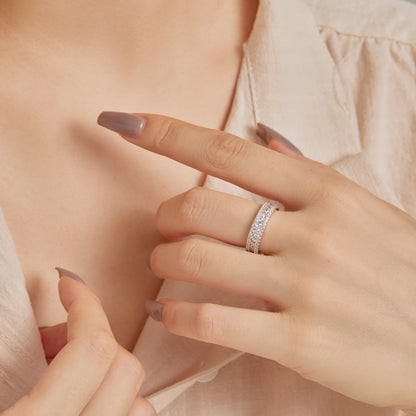 [LORA]Delicate Colorful Round Cut Daily Ring