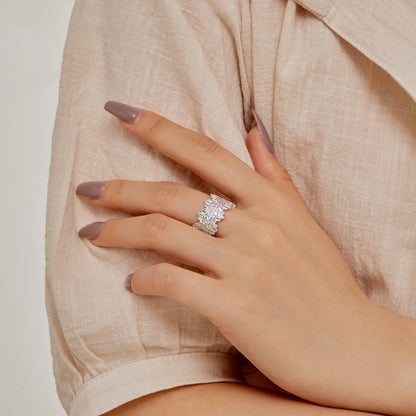 [LORA]Luxurious Colorful Radiant Cut Daily Ring