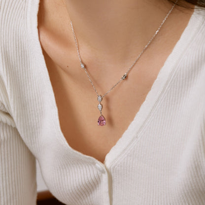 [LORA]Dazzling Pear Cut Necklace
