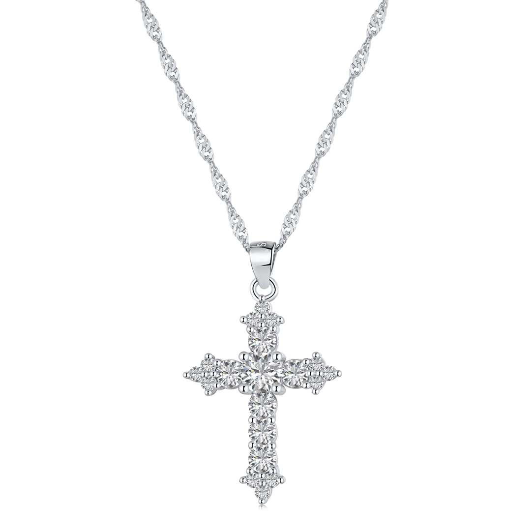 [LORA]Delicate Cross Shape Necklace