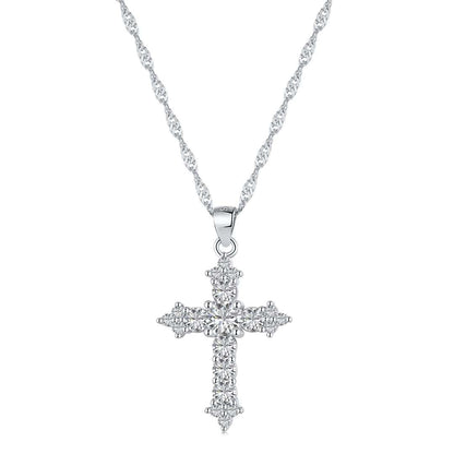 [LORA]Delicate Cross Shape Necklace
