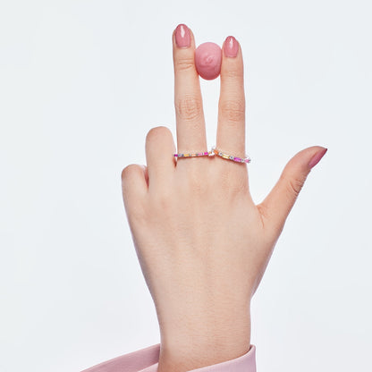 [LORA]Exquisite Multicolored Emerald Cut Daily Ring