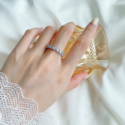 [LORA]0.25 Carat Radiant Romance Heart Cut Lover Ring