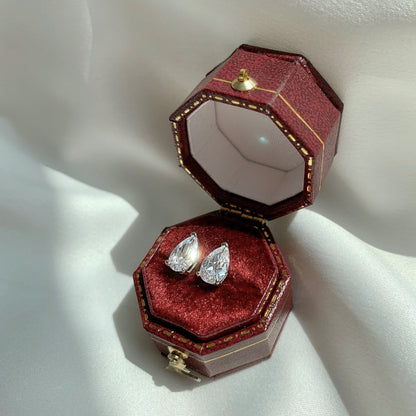 [LORA]Ornate Water Drop Shape Earrings