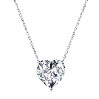 [LORA]6.0 carat Radiant Heart Shape Necklace