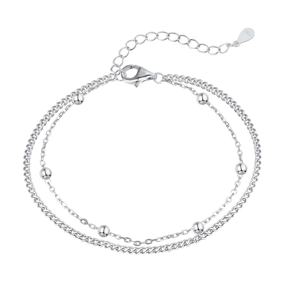 [LORA]Delicate Bead Double Layer Bracelet