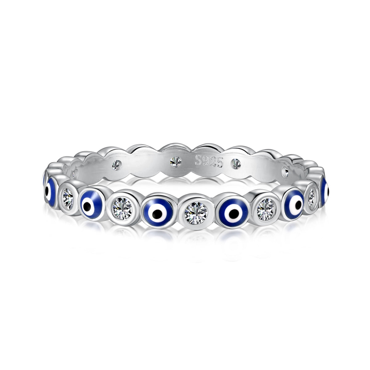 [LORA]Sparkling Vibrant Round Shape Daily Ring