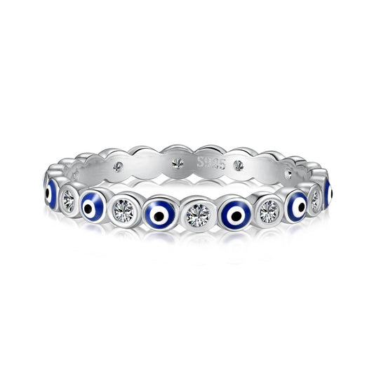 [LORA]Sparkling Vibrant Round Shape Daily Ring