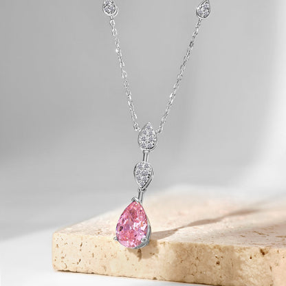 [LORA]Dazzling Pear Cut Necklace
