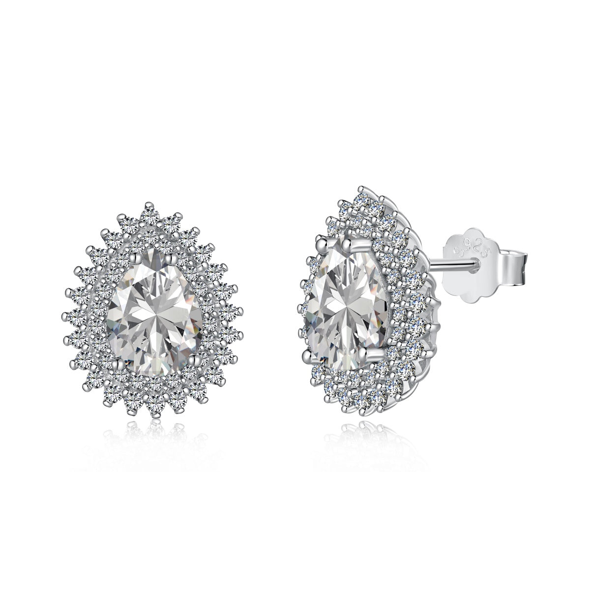 [LORA]Delicate Gorgeous Pear Cut Daily Earrings