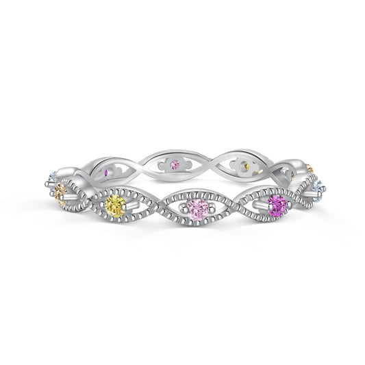 [LORA]Elegant Energetic Round Cut Daily Ring