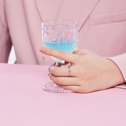 [LORA]Ornate Vibrant Round Cut Daily Ring