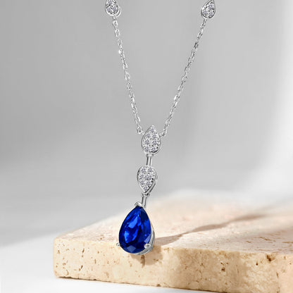 [LORA]Dazzling Pear Cut Necklace