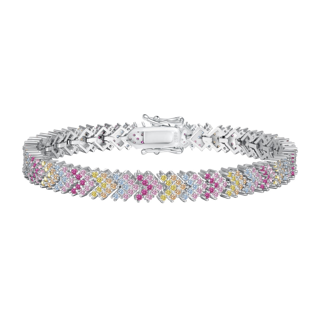 [LORA]Ornate Sparkling Round Cut Party Bracelet