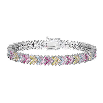 [LORA]Ornate Sparkling Round Cut Party Bracelet