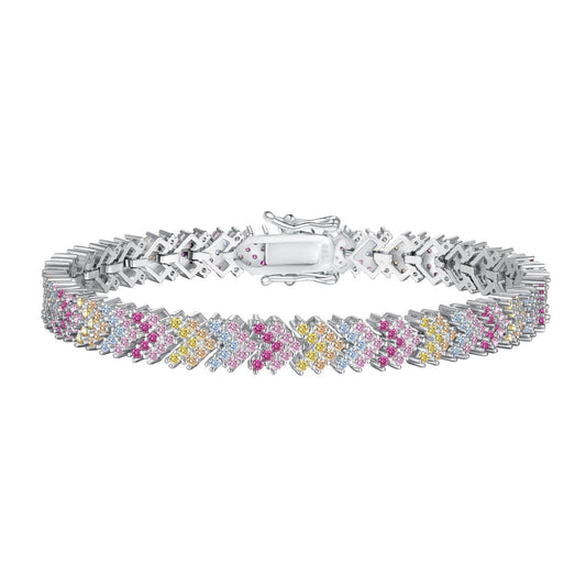 [LORA]Ornate Sparkling Round Cut Party Bracelet