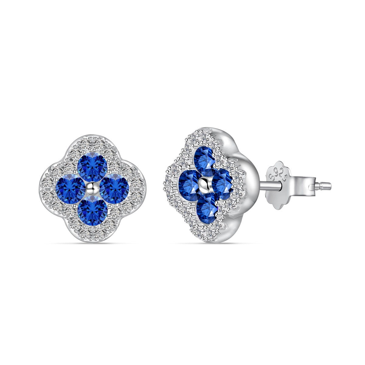 [LORA]Four-Leaf Clover Flower Shaped Earrings
