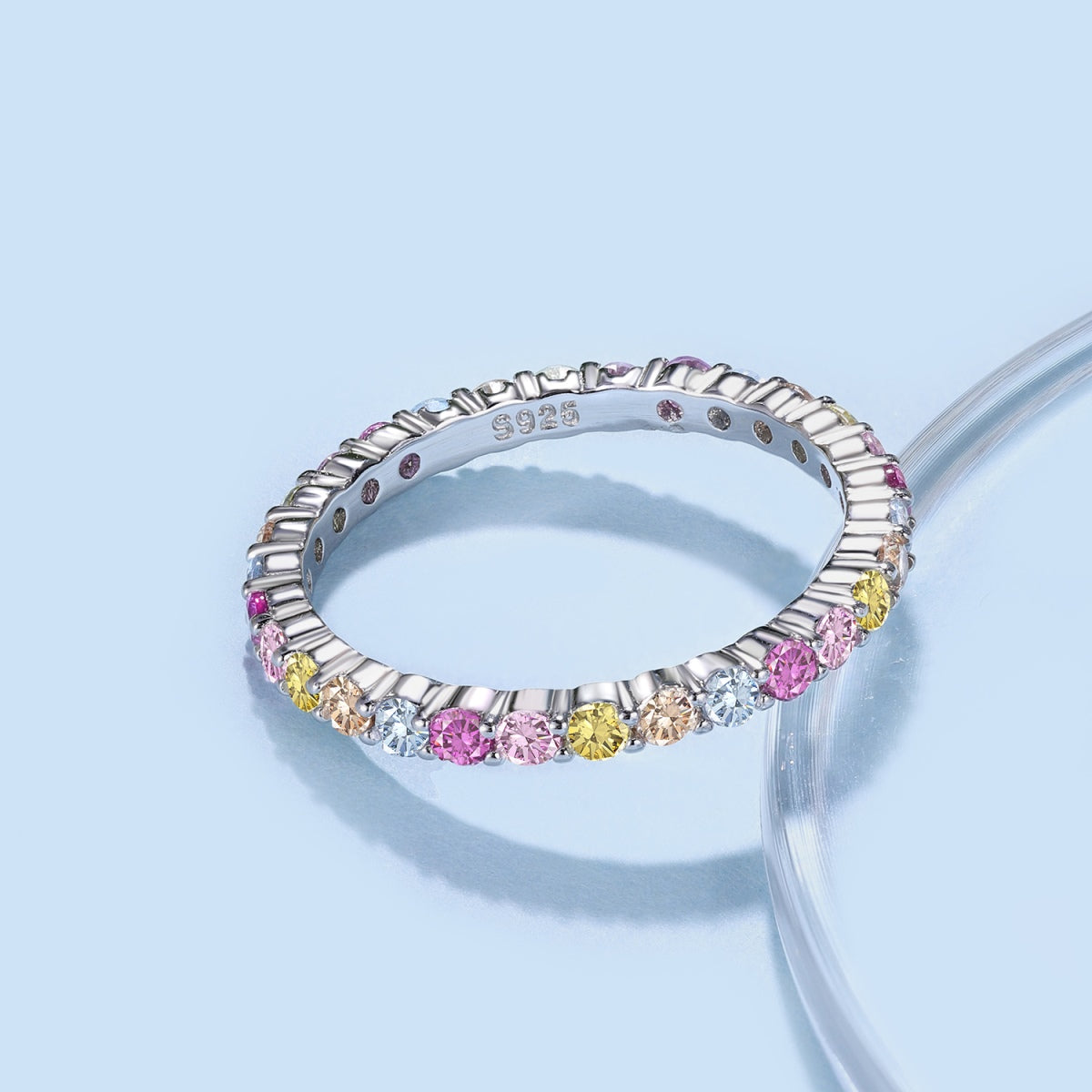 [LORA]Elegant Vivid Round Cut Daily Ring