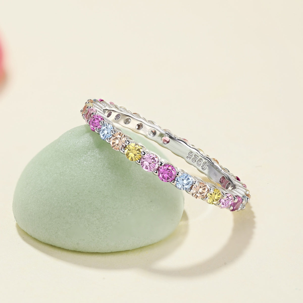 [LORA]Elegant Vivid Round Cut Daily Ring