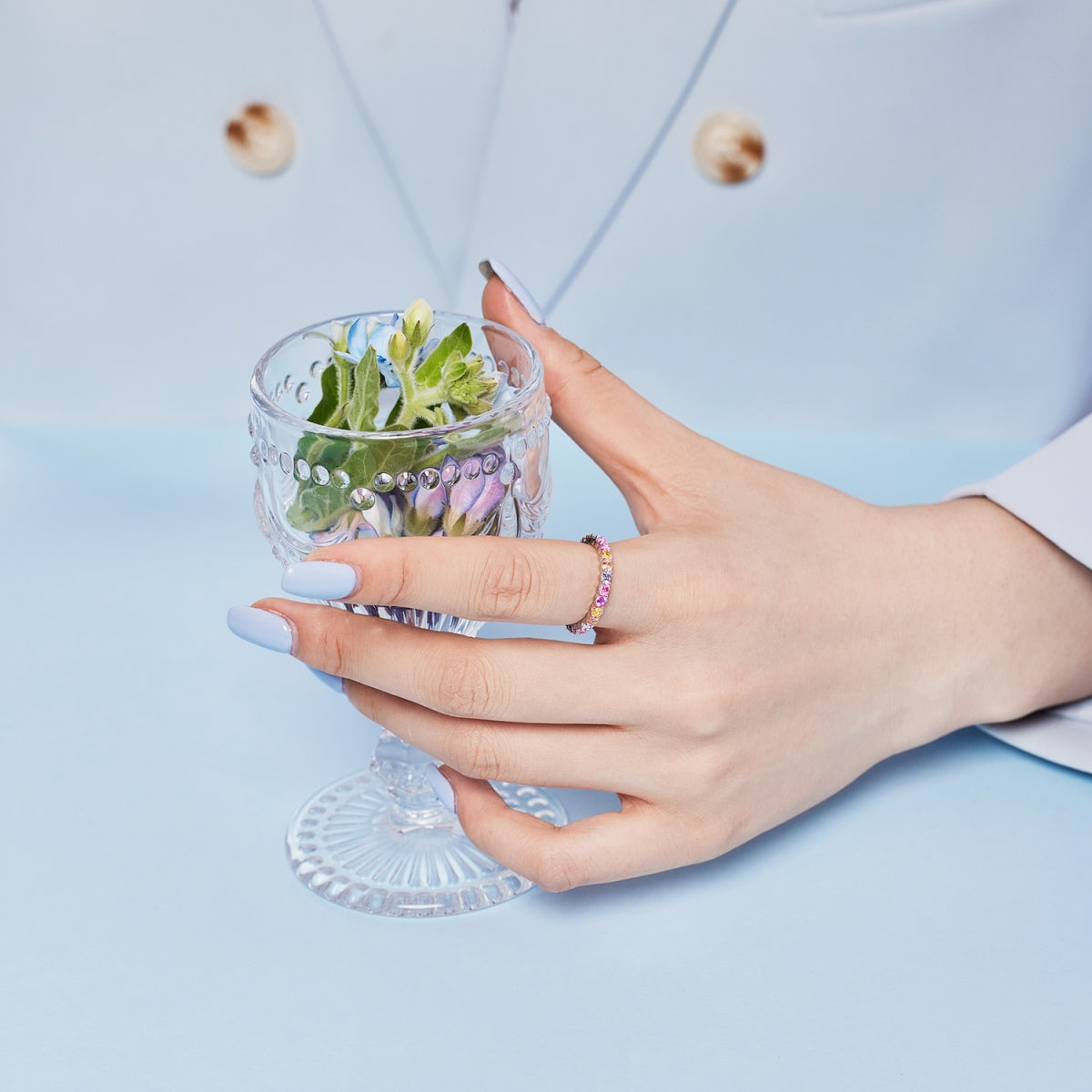 [LORA]Dazzling Resplendent Round Cut Party Ring