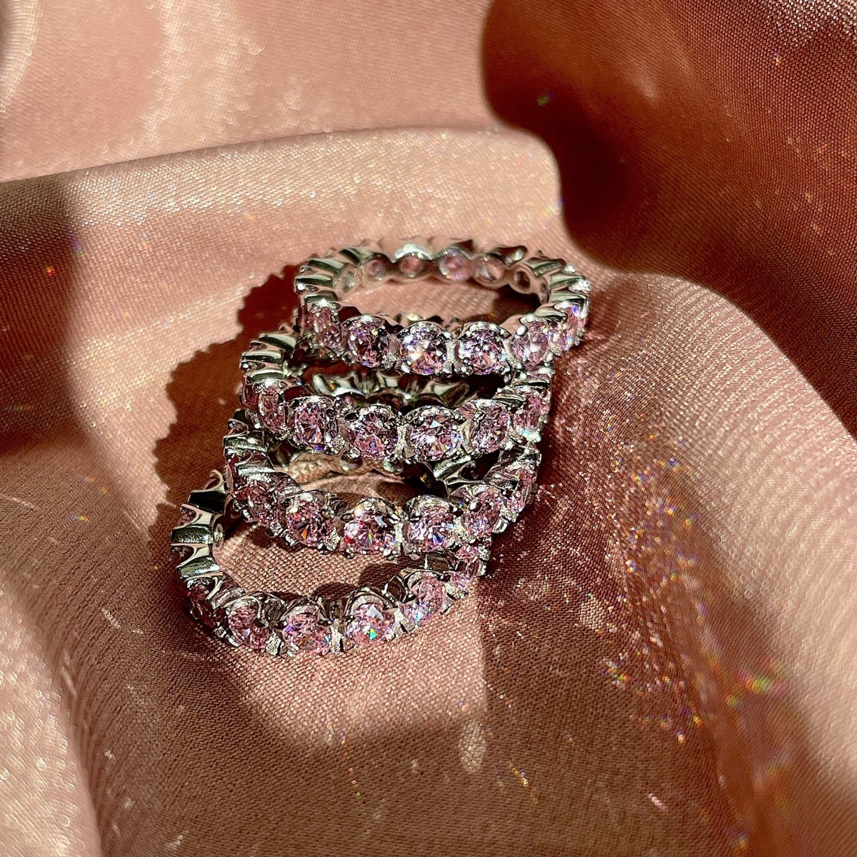 [LORA]Eternity Round Cut Tennis Ring