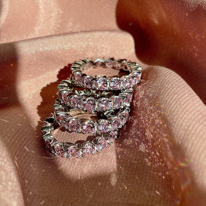 [LORA]Eternity Round Cut Tennis Ring